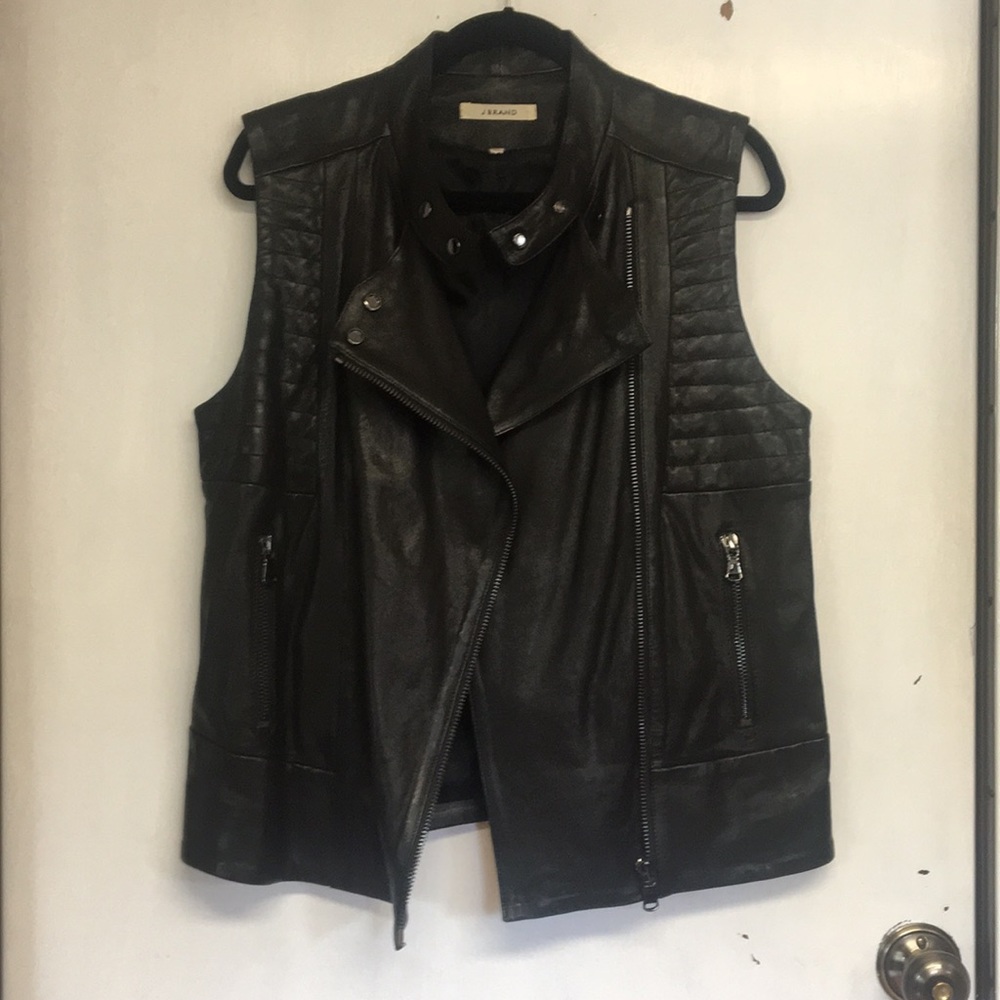 J Brand leather vest
